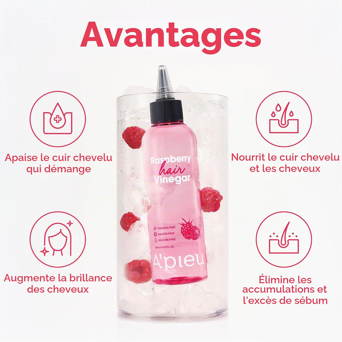A'PIEU - Raspberry Hair Vinegar