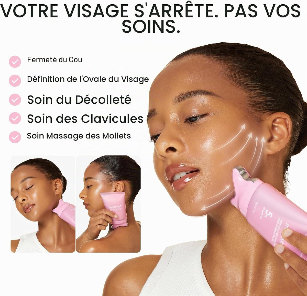 MEDICUBE PDRN Collagen Gua Sha Neck Wrinkle Cream