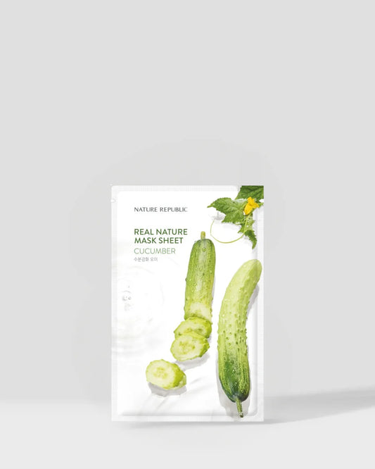 NATURE REPUBLIC - Real Nature Sheet Mask Cucumber 23ml